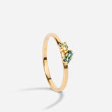 Bague avec duo de pierres made in France