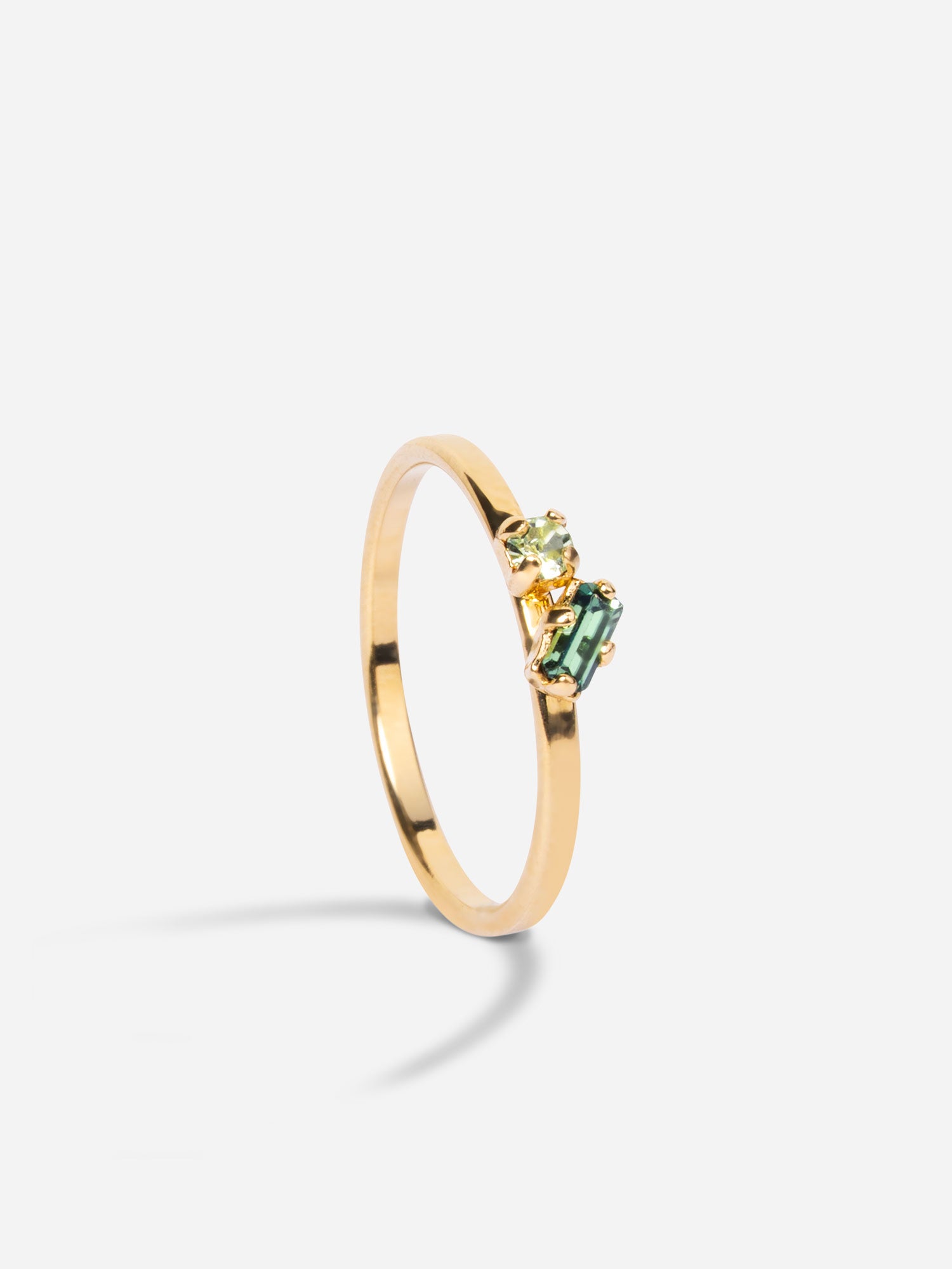 Bague avec duo de pierres made in France