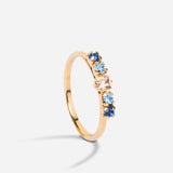 Bague pavée de cristaux bleus April Please