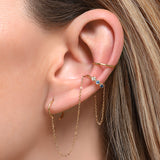 Bijou d'oreille modulable Jude - Bleu